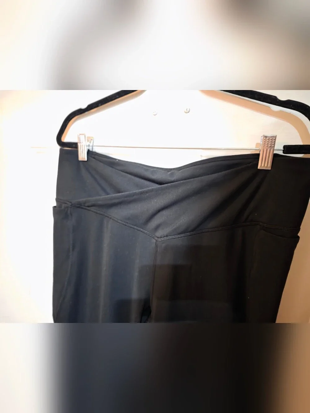 Fabletics Oasis PureLuxe High-Waisted Crossover Flare Black XL - Picture 4 of 7